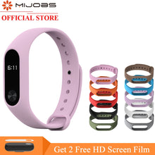 Mijobs mi band 2 Accessories Pulseira Miband 2 Strap Replacement Silicone Wriststrap for Xiaomi band 2 Smart Bracelet Wrist Band